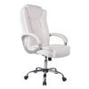 Chaise De Bureau Karen Elevable Blanc -VIDAXL || Leitmotiv || Emma Soldes Magasin ee1896412fe84993ae4c0c30656a28bf