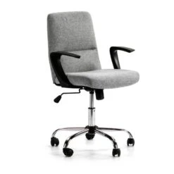 Fauteuil De Bureau Teo, Tissu Gris Foncé -VIDAXL || Leitmotiv || Emma Soldes Magasin ef4071975a1f44c3b0c40dd56f1360a1