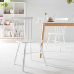 Chaises Jalenas (lot De 2) -VIDAXL || Leitmotiv || Emma Soldes Magasin esszimmerstuhl jalenas 2er set gummibaum massiv weiss 4300052