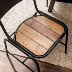 Chaises TAMATI - Lot De 2 -VIDAXL || Leitmotiv || Emma Soldes Magasin esszimmerstuhl tamati 2er set pinie massiv metall 4922744