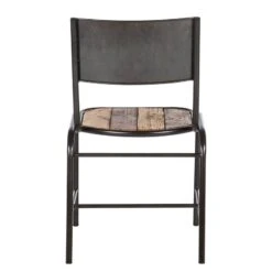 Chaises TAMATI - Lot De 2 -VIDAXL || Leitmotiv || Emma Soldes Magasin esszimmerstuhl tamati 2er set pinie massiv metall 4922748