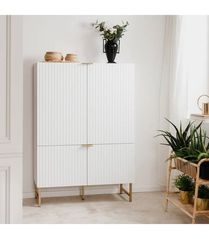 Buffet Haut 4 Portes H142 Cm 5 Buffet Haut 4 Portes H142 Cm – Image 3