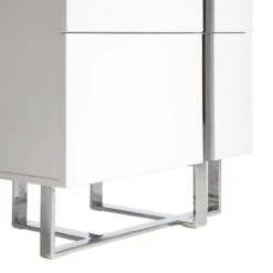 Chiffonnier En Bois Blanc Et Acier -VIDAXL || Leitmotiv || Emma Soldes Magasin f168c541b2bc4213862189460985a4d7