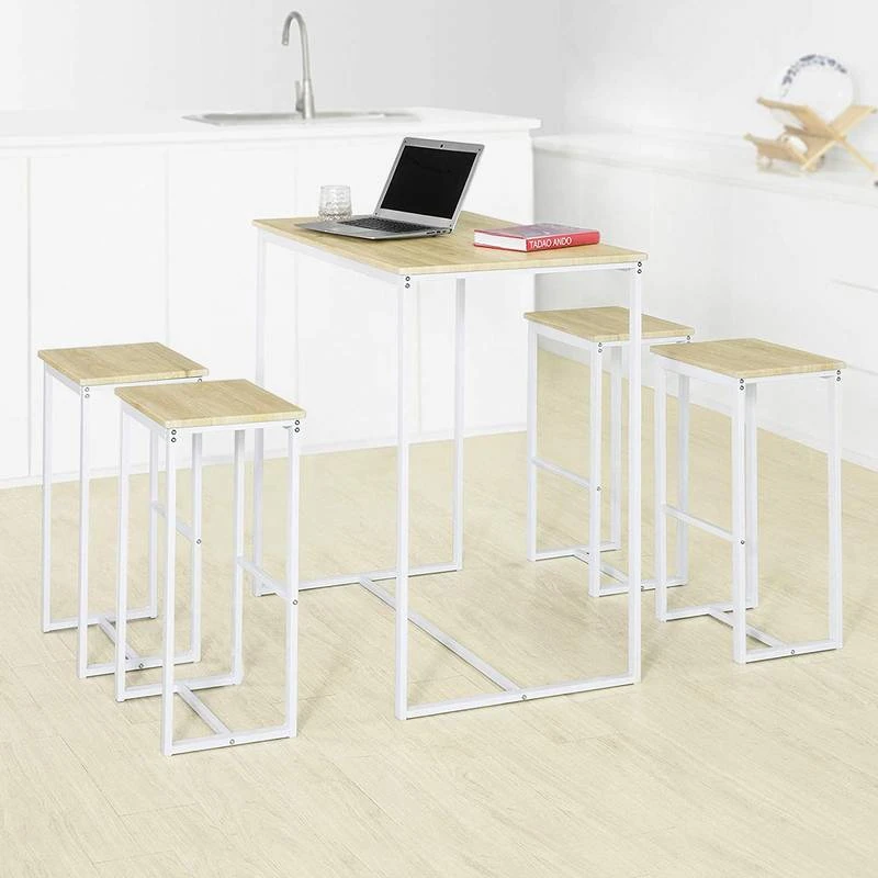 Table + 4 X Tabourets De Bar OGT15-N 11 Table + 4 X Tabourets De Bar OGT15-N – Image 9
