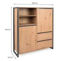 Buffet Haut 2 Portes 2 Tiroirs Denver -VIDAXL || Leitmotiv || Emma Soldes Magasin f49ec9c61005463ca1d768a7a0411271.cropped 200 0 872 852.processed