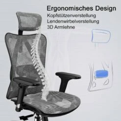 Chaise De Bureau SIHOO-J87 -VIDAXL || Leitmotiv || Emma Soldes Magasin f616e35b7558484caf3cb1a01d53da7a