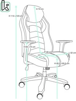 KAYELLES Fauteuil Gamer Inclinable AZUL 13 KAYELLES Fauteuil Gamer Inclinable AZUL -VIDAXL || Leitmotiv || Emma Soldes Magasin f714bd6835b247d187224b3d398fd834