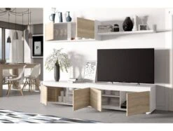 Meuble TV 4 Portes L200 Cm Avec étagères 18 Meuble TV 4 Portes L200 Cm Avec étagères -VIDAXL || Leitmotiv || Emma Soldes Magasin f7a8db38fe4f457b9cfb20678acc2c5e