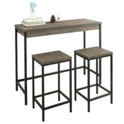 Table + 2 X Tabourets OGT30-N -VIDAXL || Leitmotiv || Emma Soldes Magasin f811c41b79d5475aa91b4397ea97a782