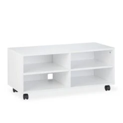 Meuble TV Avec 4 Compartiments Sur Roues 15 Meuble TV Avec 4 Compartiments Sur Roues -VIDAXL || Leitmotiv || Emma Soldes Magasin f95214645dd340eba95535e9ab3191a3