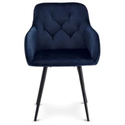 Chaises à Accoudoirs Nadja Bleu Lot De 2 -VIDAXL || Leitmotiv || Emma Soldes Magasin fa66b79dbaf24cd9acf7185c94aeecba