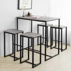 Table + 4 X Tabourets De Bar OGT15-N 29 Table + 4 X Tabourets De Bar OGT15-N -VIDAXL || Leitmotiv || Emma Soldes Magasin fa6c35d6d3524d70b5dd95171de06176