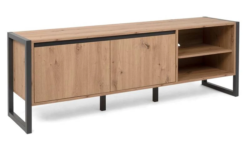 Meuble TV 2 Portes Et 2 Niches Denver 3 Meuble TV 2 Portes Et 2 Niches Denver