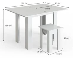 Table à Manger Roman Blanche & Tabouret 19 Table à Manger Roman Blanche & Tabouret -VIDAXL || Leitmotiv || Emma Soldes Magasin fae204ab0ad8436891fcd92b770ca06a.cropped 0 232 915 720.processed