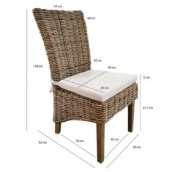 2 Chaises Kubu Naturel Tressé BORA BORA -VIDAXL || Leitmotiv || Emma Soldes Magasin faf02477db1c457880fb816554190cb8