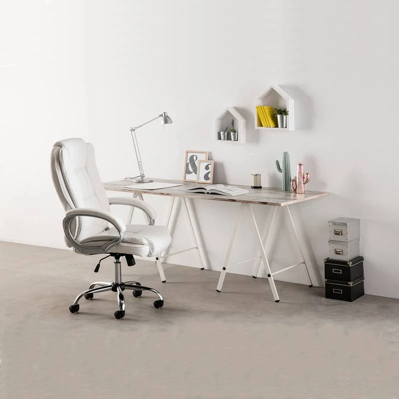 Chaise De Bureau Karen Elevable Blanc 4 Chaise De Bureau Karen Elevable Blanc – Image 2