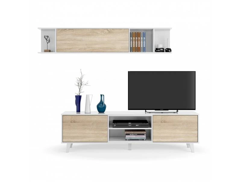 Meuble TV 2 Portes Avec 2 Niches 7 Meuble TV 2 Portes Avec 2 Niches – Image 5