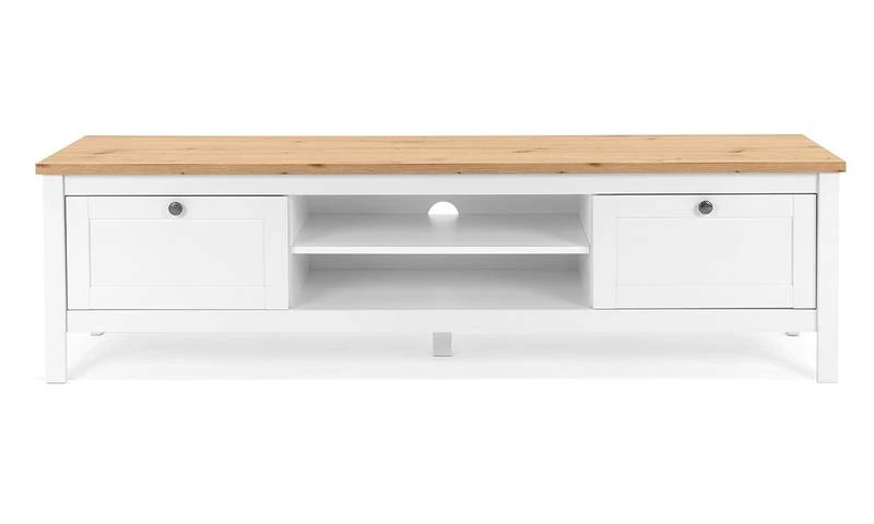 Meuble TV 2 Tiroirs L160 Cm Bergen 6 Meuble TV 2 Tiroirs L160 Cm Bergen – Image 4