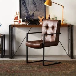 Chaise Cantilever -VIDAXL || Leitmotiv || Emma Soldes Magasin freischwinger lungo kunstleder cappuccino 5114624