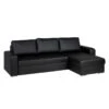 Canapé D'angle Giglio (convertible) 2 Canapé D'angle Giglio (convertible) -VIDAXL || Leitmotiv || Emma Soldes Magasin giglio ecksofa ottomane rechts mit schlaffunktion kunstleder schwarz 1304592