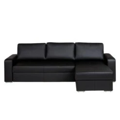 Canapé D'angle Giglio (convertible) -VIDAXL || Leitmotiv || Emma Soldes Magasin giglio ecksofa ottomane rechts mit schlaffunktion kunstleder schwarz 1304595