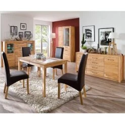 Buffet Haut Majona II -VIDAXL || Leitmotiv || Emma Soldes Magasin highboard kristina inkl beleuchtung kernbuche massiv 981034