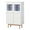Buffet Haut LINDHOLM 2 Buffet Haut LINDHOLM -VIDAXL || Leitmotiv || Emma Soldes Magasin highboard lapine eiche teilmassiv matt weiss eiche 4092640
