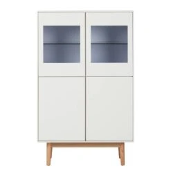 Buffet Haut LINDHOLM 20 Buffet Haut LINDHOLM -VIDAXL || Leitmotiv || Emma Soldes Magasin highboard lapine eiche teilmassiv matt weiss eiche 4092644