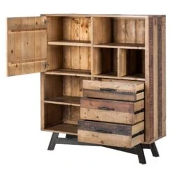 Buffet Haut Tamati -VIDAXL || Leitmotiv || Emma Soldes Magasin highboard tamati pinie massiv 4922592