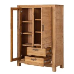 Buffet Haut Toumanar -VIDAXL || Leitmotiv || Emma Soldes Magasin highboard toumanar akazie teilmassiv akazie sand 3627537
