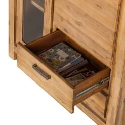 Buffet Haut Toumanar -VIDAXL || Leitmotiv || Emma Soldes Magasin highboard toumanar akazie teilmassiv akazie sand 3627541