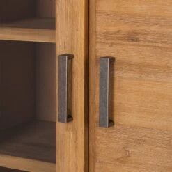 Buffet Haut Toumanar -VIDAXL || Leitmotiv || Emma Soldes Magasin highboard toumanar akazie teilmassiv akazie sand 3627561