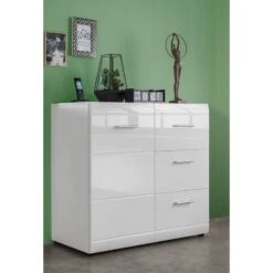 Commode Adana -VIDAXL || Leitmotiv || Emma Soldes Magasin kommode adana hochglanz weiss 5188208