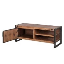 Meuble TV MANCHESTER 2 Rangements Droite -VIDAXL || Leitmotiv || Emma Soldes Magasin lowboard manchester i akazie massiv metall 4872752