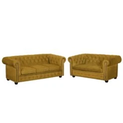 Ensemble De Salon Torquay II (3-2) -VIDAXL || Leitmotiv || Emma Soldes Magasin polstergarnitur torquay ii 3 2 microfaser senfgelb 4652320