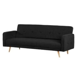 Canapé Convertible Daru I -VIDAXL || Leitmotiv || Emma Soldes Magasin schlafsofa daru strukturstoff schwarz 4050552