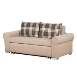 Canapé Convertible Latina Basic Country -VIDAXL || Leitmotiv || Emma Soldes Magasin schlafsofa latina country webstoff beige karomuster 1000874