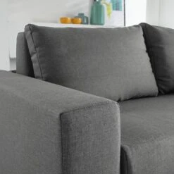 Canapé Convertible Latina Basic -VIDAXL || Leitmotiv || Emma Soldes Magasin schlafsofa latina webstoff grau 170 cm 4047256