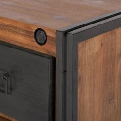 Buffet MANCHESTER 5 Tiroirs -VIDAXL || Leitmotiv || Emma Soldes Magasin sideboard manchester i akazie massiv metall 4873204