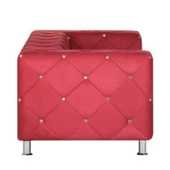 Canapé Carlotta (2 Places) -VIDAXL || Leitmotiv || Emma Soldes Magasin sofa carlotta 2 sitzer microfaser rot 388188