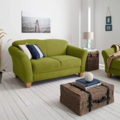 Canapé Cebu (2 Places) -VIDAXL || Leitmotiv || Emma Soldes Magasin sofa cebu 2 sitzer webstoff grasgruen 4784696