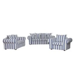 Canapé Colmar (2 Places) 19 Canapé Colmar (2 Places) -VIDAXL || Leitmotiv || Emma Soldes Magasin sofa livia 2 sitzer webstoff blau gestreift 309050