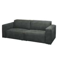 Canapé 2 Places LORALAI -VIDAXL || Leitmotiv || Emma Soldes Magasin sofa manchester 2 sitzer echtleder anthrazit 4354776