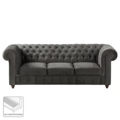 Canapé Pintano (3 Places) 41 Canapé Pintano (3 Places) -VIDAXL || Leitmotiv || Emma Soldes Magasin sofa pintano 3 sitzer samt grau 4897820