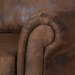 Canapé Sombrero (3 Places) -VIDAXL || Leitmotiv || Emma Soldes Magasin sofa sombrero 3 sitzer antiklederlook braun 308869