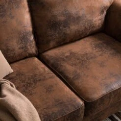 Canapé Sombrero (3 Places) -VIDAXL || Leitmotiv || Emma Soldes Magasin sofa sombrero 3 sitzer antiklederoptik dunkelbraun 5092892