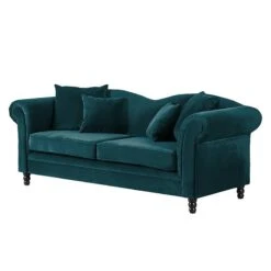 Canapé York (3 Places) 37 Canapé York (3 Places) -VIDAXL || Leitmotiv || Emma Soldes Magasin sofa york 3 sitzer samtstoff petrol 301153