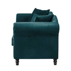 Canapé York (3 Places) 41 Canapé York (3 Places) -VIDAXL || Leitmotiv || Emma Soldes Magasin sofa york 3 sitzer samtstoff petrol 301154