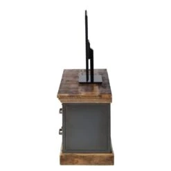 Meuble TV Hunter 17 Meuble TV Hunter -VIDAXL || Leitmotiv || Emma Soldes Magasin tv lowboard hunter mango massiv metall mango blaugrau 4414480