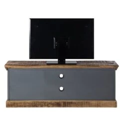 Meuble TV Hunter 18 Meuble TV Hunter -VIDAXL || Leitmotiv || Emma Soldes Magasin tv lowboard hunter mango massiv metall mango blaugrau 4414484